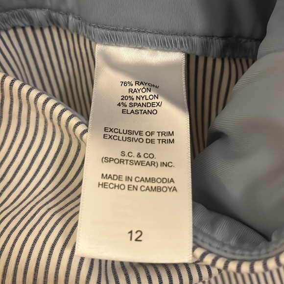 S.C. & Co. Striped Stretch Capris (Women’s 12) - Picture 8 of 9